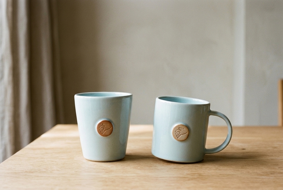 Artisan-thrown bowls and cups shaped for everyday use.